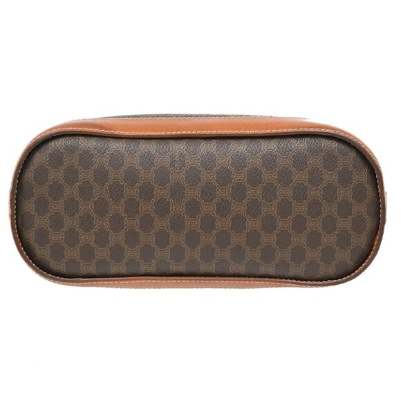 CELINE Logo Macadam Pattern Shoulder Tote Bag PVC Leather Brown Italy - Picture 5 of 14